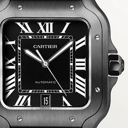CARTIER SANTOS BLACK WSSA0039